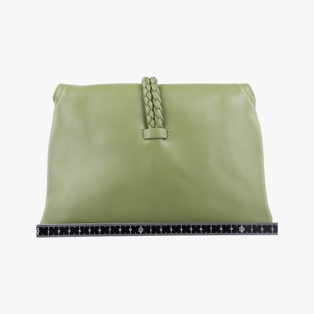 Pre-owned Bottega Veneta Baby Liberta Green Leather 826147V4SJ12498 shoulderbag | stylenewstar