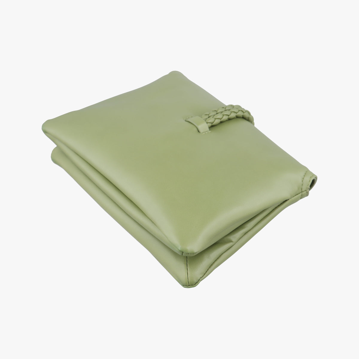 Pre-owned Bottega Veneta Baby Liberta Green Leather 826147V4SJ12498 shoulderbag | stylenewstar