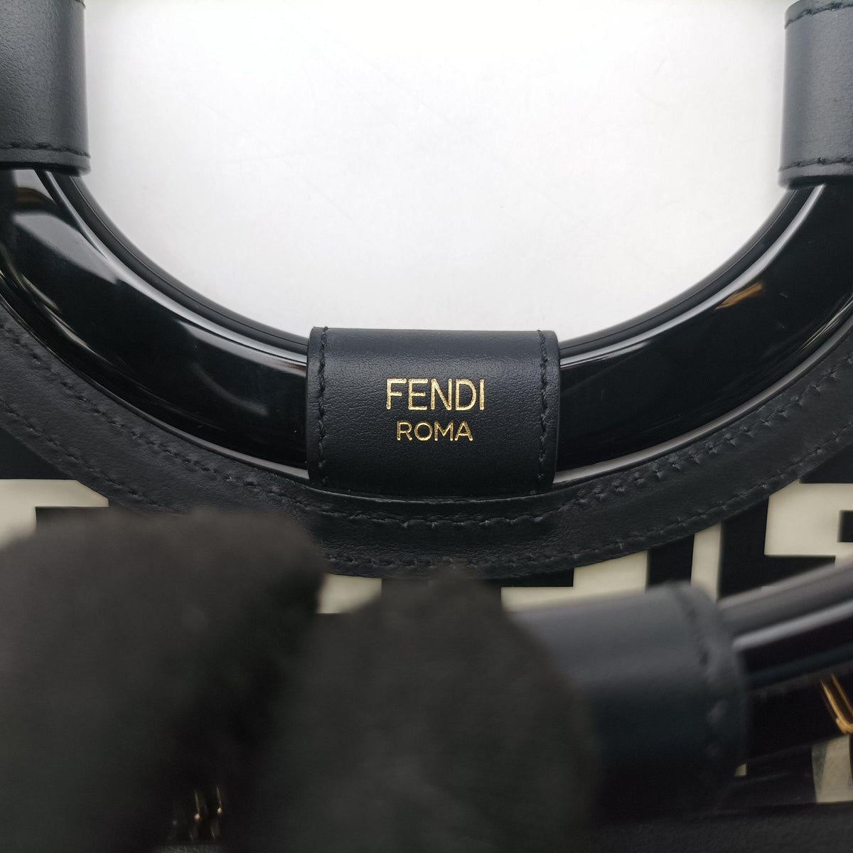 Pre-owned Fendi Runaway Shopper Black PVC Coated Canvas 8BH353 shoulderbag | stylenewstar