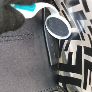 Pre-owned Fendi Runaway Shopper Black PVC Coated Canvas 8BH353 shoulderbag | stylenewstar