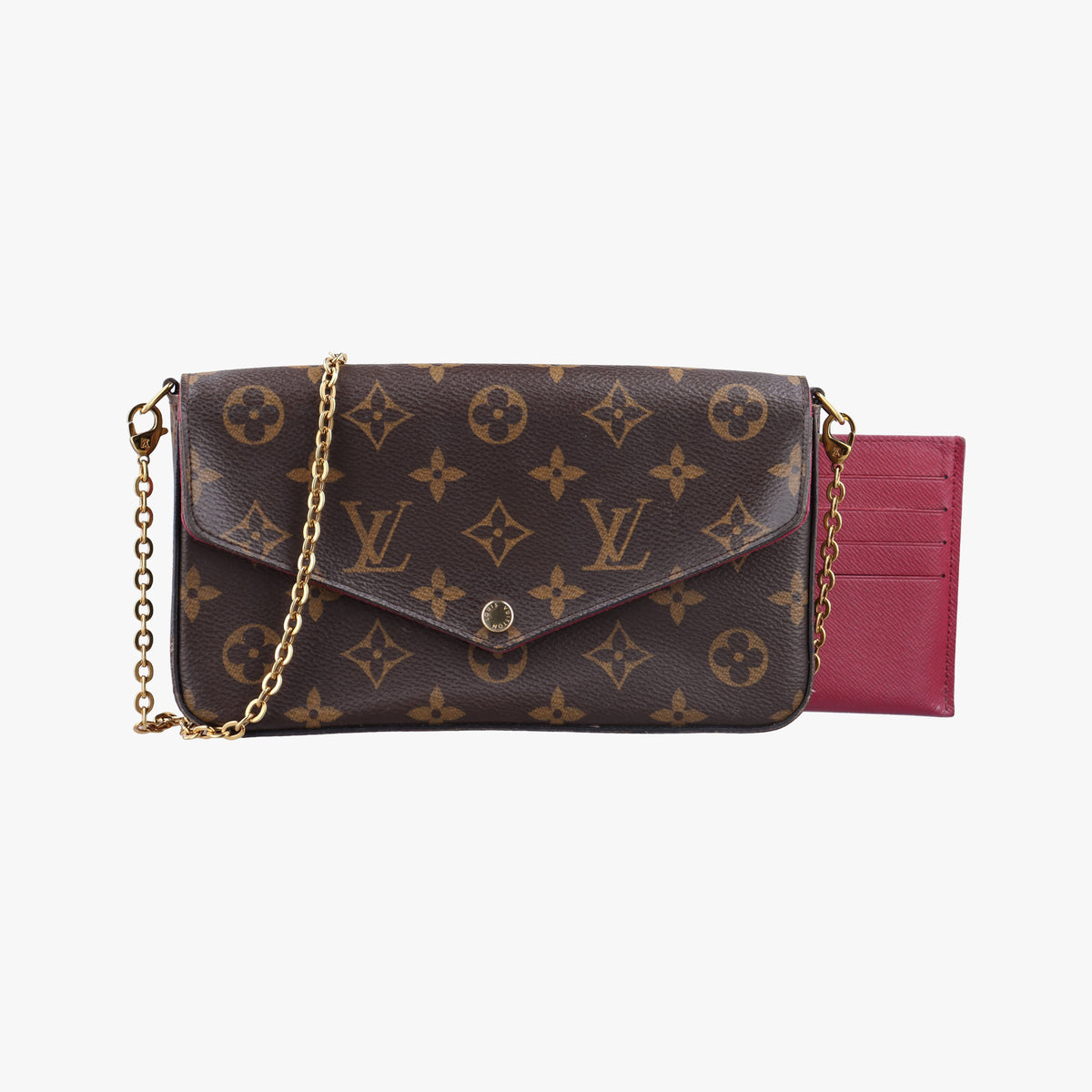 Secondhand Louis Vuitton Pochette Felicie Brown Monogram Canvas M61276 shoulderbag | stylenewstar