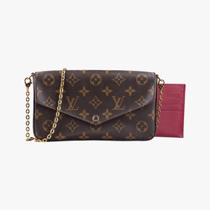 Secondhand Louis Vuitton Pochette Felicie Brown Monogram Canvas M61276 shoulderbag | stylenewstar
