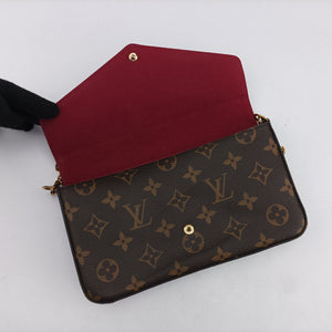 Secondhand Louis Vuitton Pochette Felicie Brown Monogram Canvas M61276 shoulderbag | stylenewstar