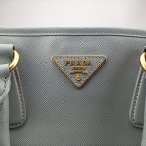 Pre-owned Prada Paradigme Lucido Tote Top Handle Blue SAFFIANO　Leather BN2254 shoulderbag | stylenewstar