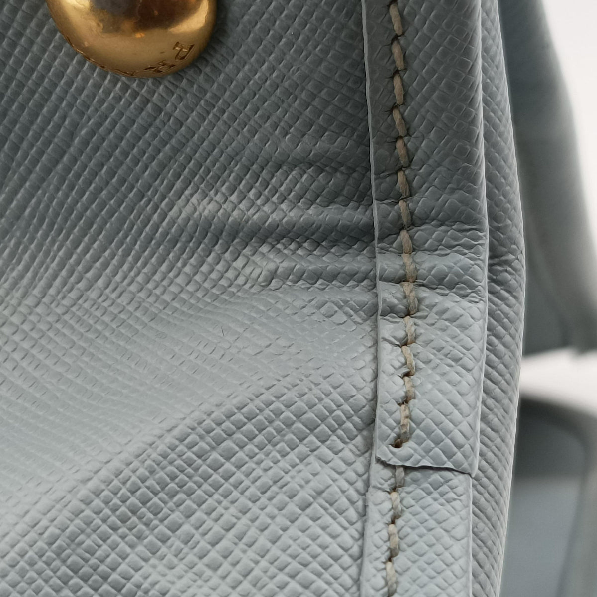 Pre-owned Prada Paradigme Lucido Tote Top Handle Blue SAFFIANO　Leather BN2254 shoulderbag | stylenewstar