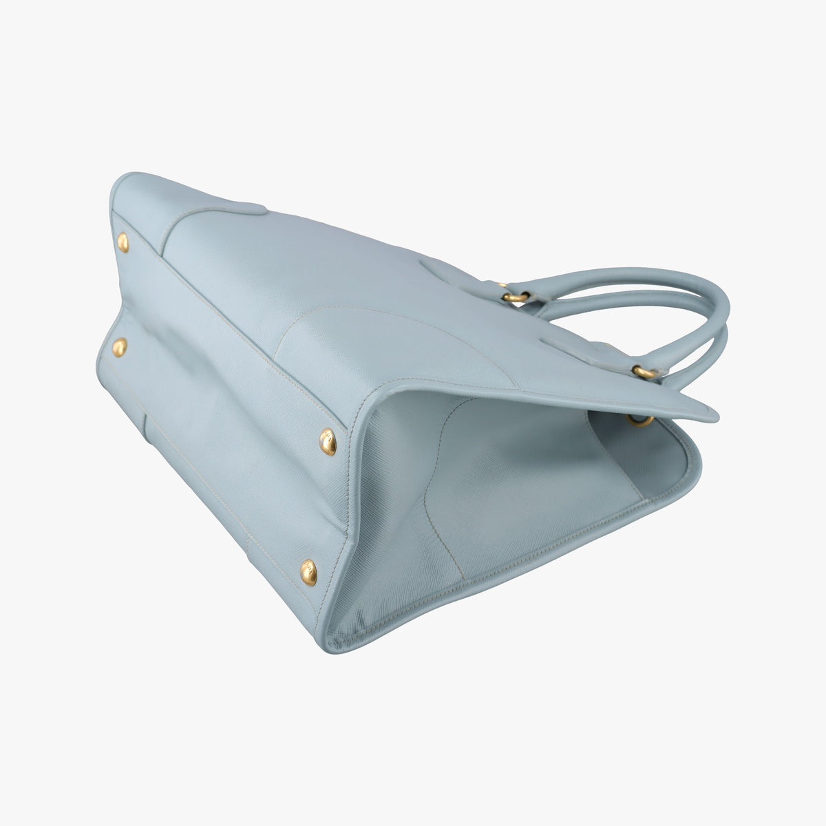 Pre-owned Prada Paradigme Lucido Tote Top Handle Blue SAFFIANO　Leather BN2254 shoulderbag | stylenewstar