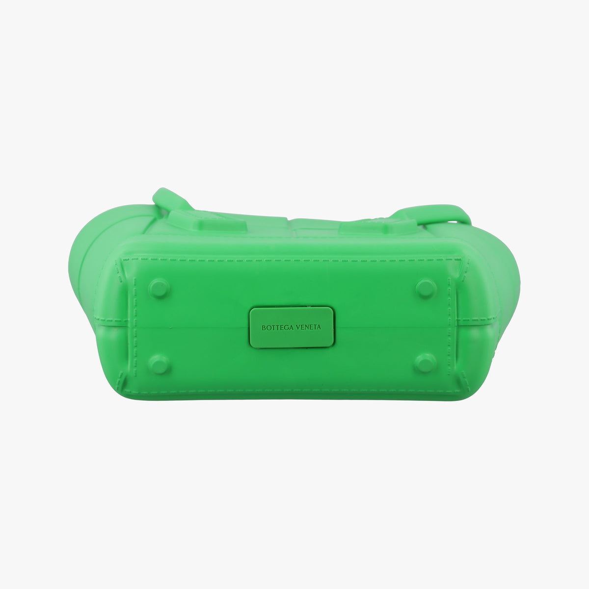 Secondhand Bottega Veneta The Arco Green Rubber  handbag | stylenewstar