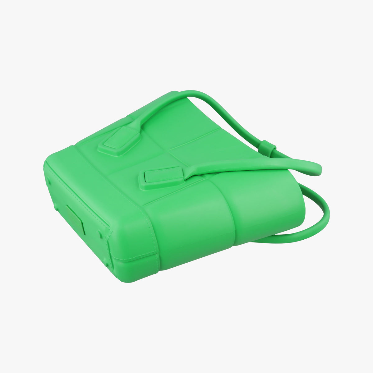 Secondhand Bottega Veneta The Arco Green Rubber  handbag | stylenewstar