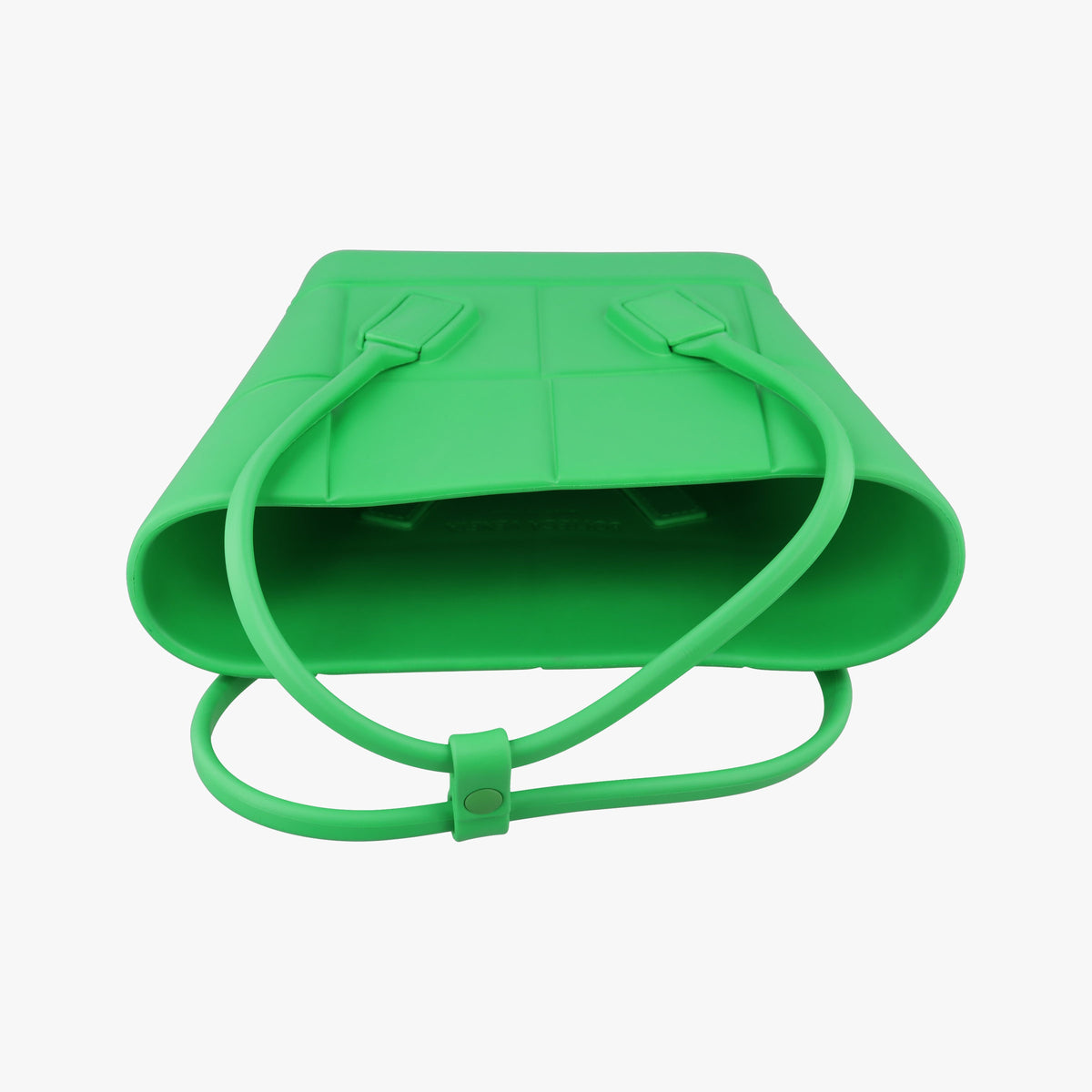 Secondhand Bottega Veneta The Arco Green Rubber  handbag | stylenewstar