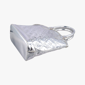 Pre-owned Louis Vuitton Lockit Silver Monogram Miroir M95449 handbag | stylenewstar