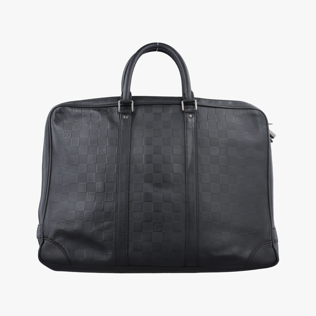 Pre-owned Louis Vuitton Porte-Document Voyage onyx Damier Infini N41146 handbag | stylenewstar