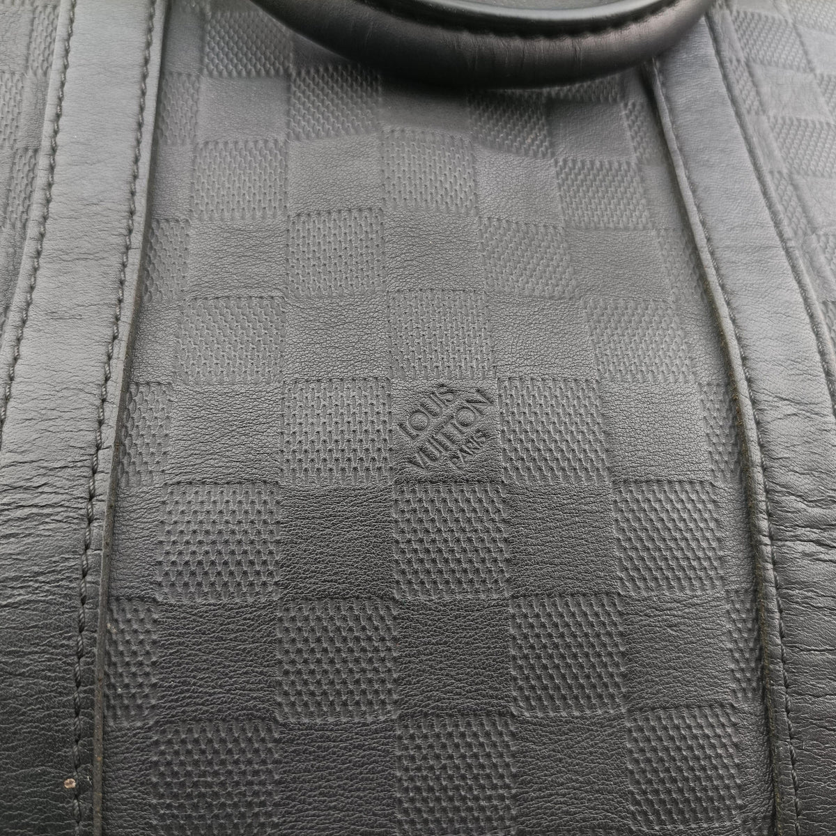 Pre-owned Louis Vuitton Porte-Document Voyage onyx Damier Infini N41146 handbag | stylenewstar