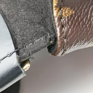 Pre-owned Louis Vuitton SAINT MICHEL Brown×Noir Monogram Canvas×epi M44030 shoulderbag | stylenewstar