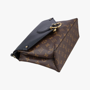 Pre-owned Louis Vuitton SAINT MICHEL Brown×Noir Monogram Canvas×epi M44030 shoulderbag | stylenewstar