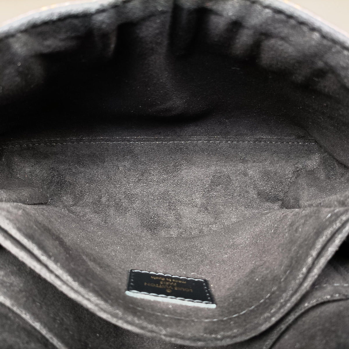 Pre-owned Louis Vuitton SAINT MICHEL Brown×Noir Monogram Canvas×epi M44030 shoulderbag | stylenewstar