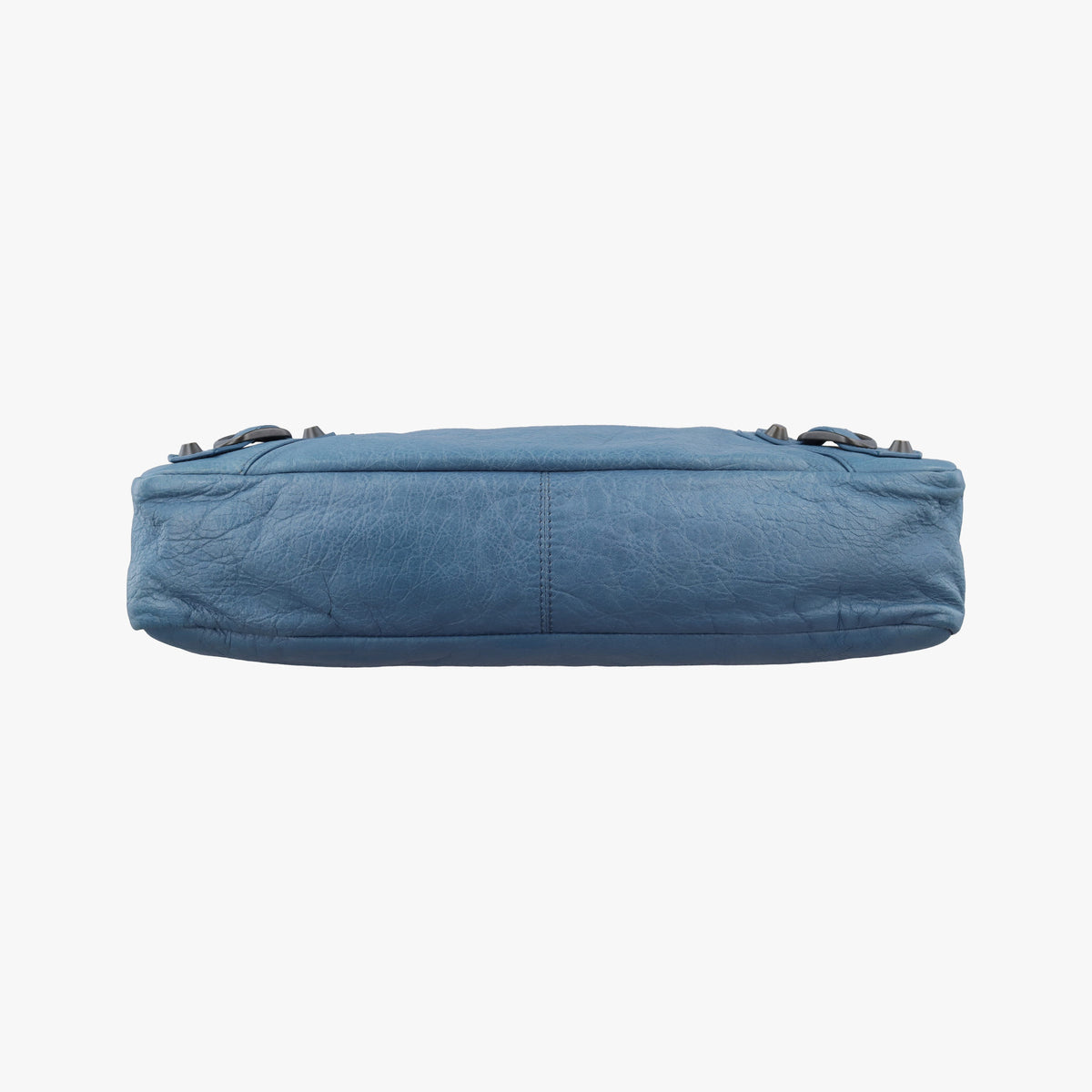 Pre-owned Balenciaga Giant City Blue lambskin  shoulderbag | stylenewstar