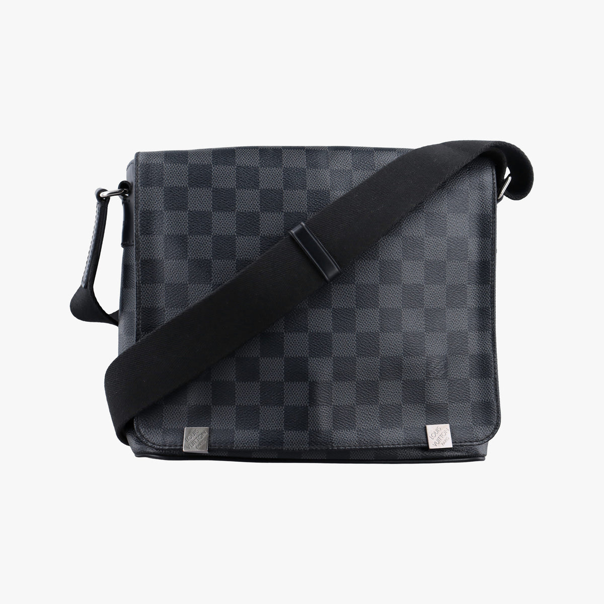 Pre-owned Louis Vuitton DANIEL MM Noir Damier GRAPHITE N58029 shoulderbag | stylenewstar