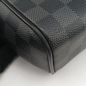 Pre-owned Louis Vuitton DANIEL MM Noir Damier GRAPHITE N58029 shoulderbag | stylenewstar
