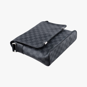 Pre-owned Louis Vuitton DANIEL MM Noir Damier GRAPHITE N58029 shoulderbag | stylenewstar