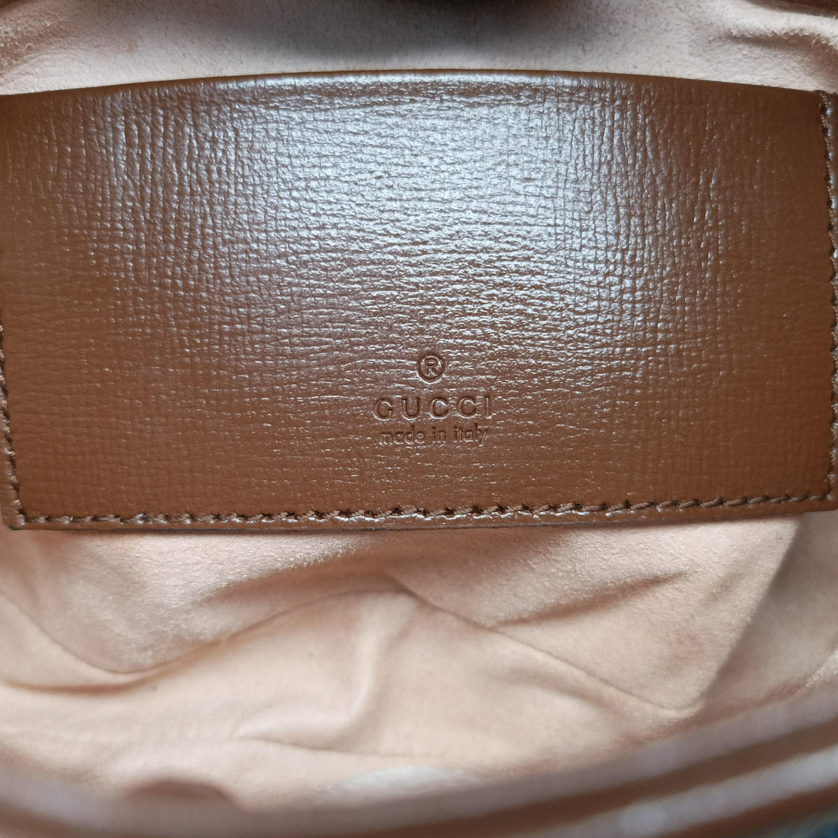Pre-owned Gucci Jackie 1961 GG Supreme brown x beige PVC coated canvas×Leather 637092 shoulderbag | stylenewstar
