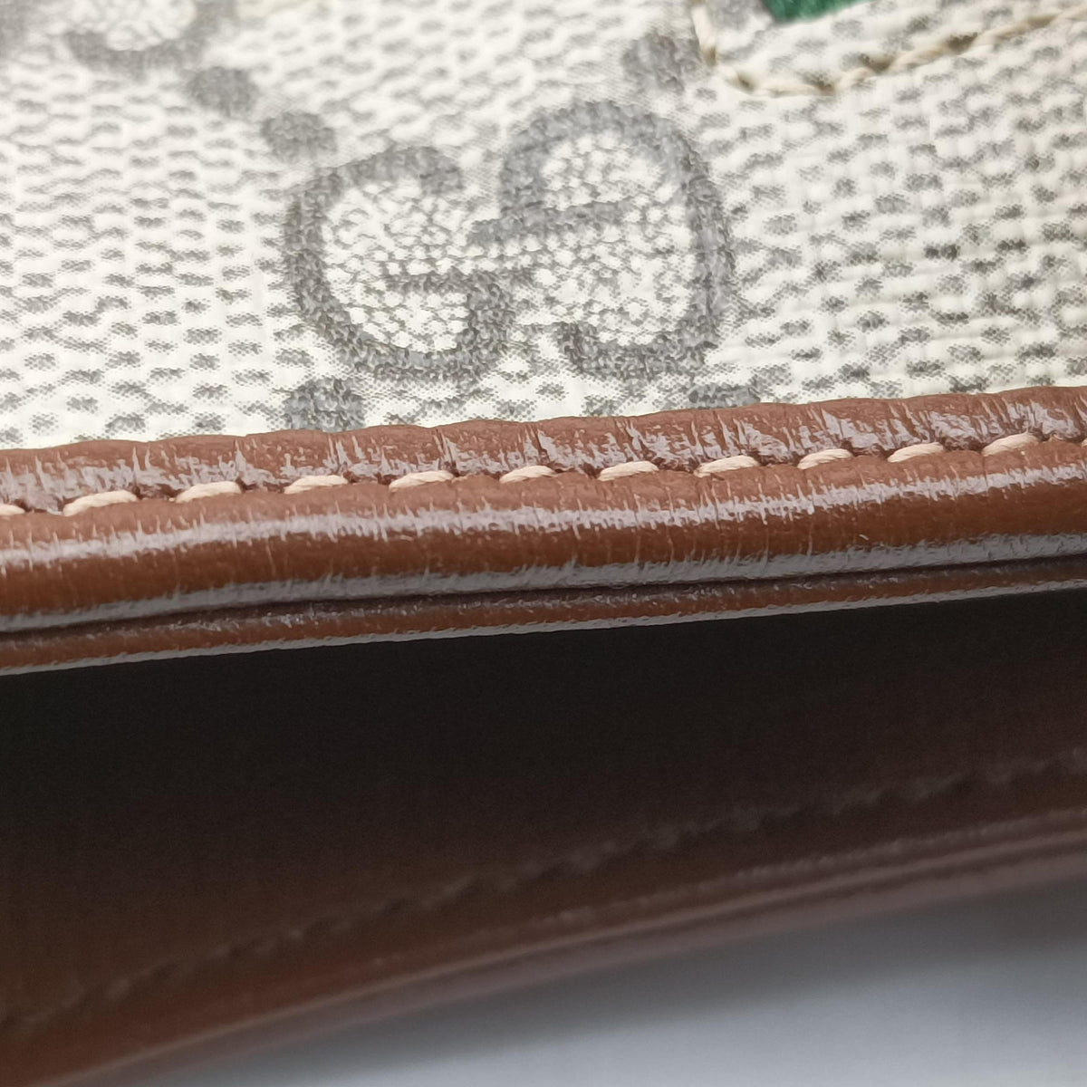 Pre-owned Gucci Jackie 1961 GG Supreme brown x beige PVC coated canvas×Leather 637092 shoulderbag | stylenewstar