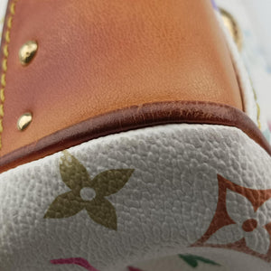 Secondhand Louis Vuitton BEVERLY MM White Monogram Multicolor M40203 shoulderbag | stylenewstar
