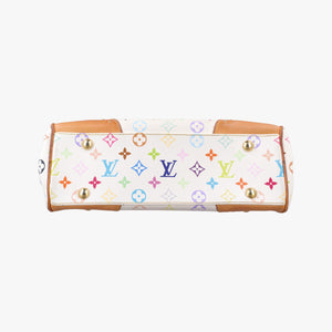 Secondhand Louis Vuitton BEVERLY MM White Monogram Multicolor M40203 shoulderbag | stylenewstar