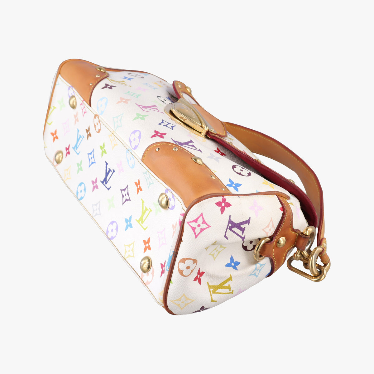 Secondhand Louis Vuitton BEVERLY MM White Monogram Multicolor M40203 shoulderbag | stylenewstar