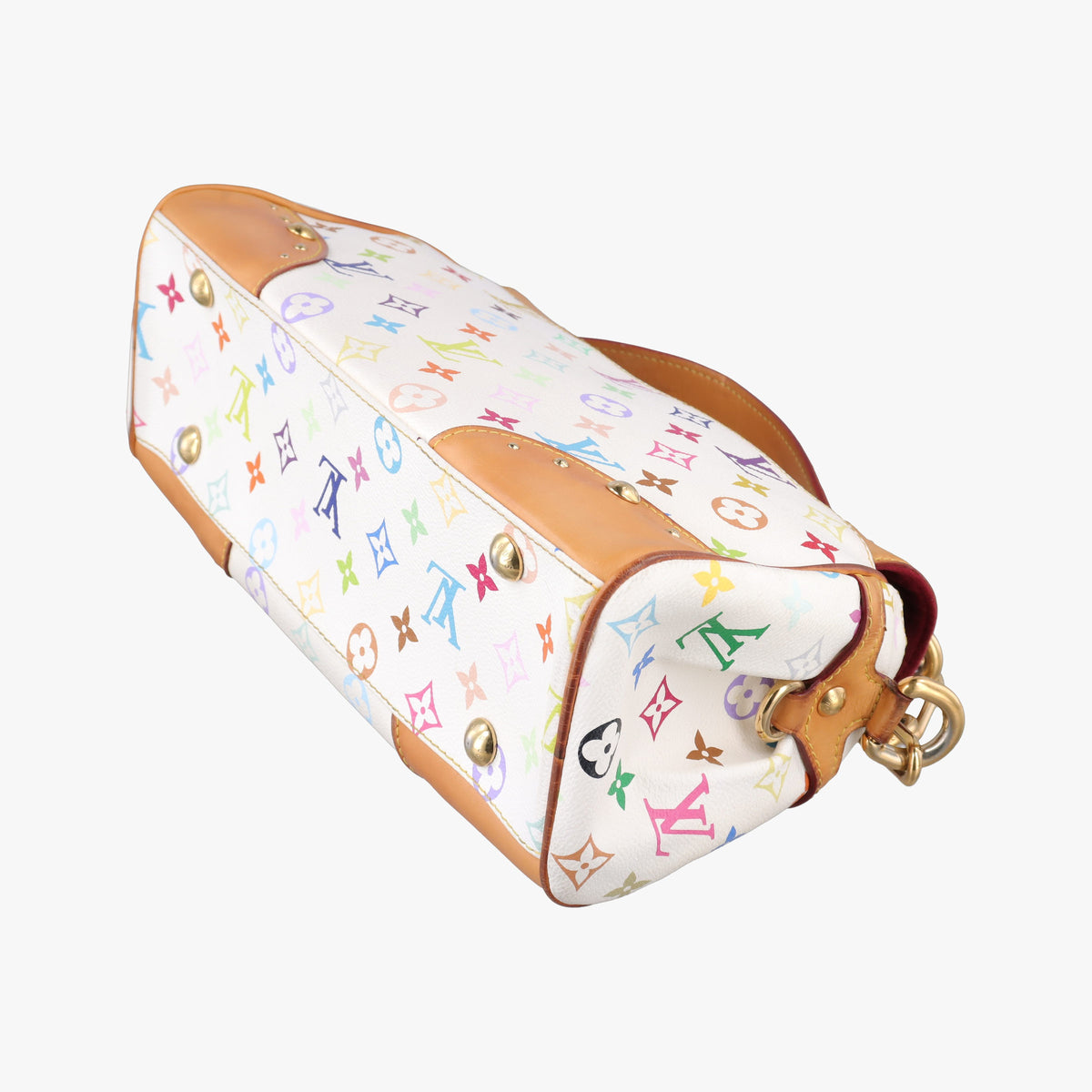Secondhand Louis Vuitton BEVERLY MM White Monogram Multicolor M40203 shoulderbag | stylenewstar