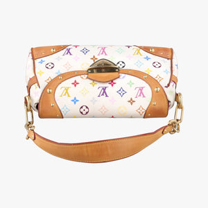 Secondhand Louis Vuitton BEVERLY MM White Monogram Multicolor M40203 shoulderbag | stylenewstar