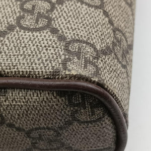 Pre-owned Gucci Ophidia brown×Beige PVC coated canvas×leather 547926 shoulderbag | stylenewstar