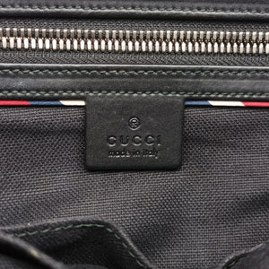 Pre-owned Gucci GG Supreme Courrier Messenger Black×Multicolour PVC coated canvas×Leather 474138 shoulderbag | stylenewstar