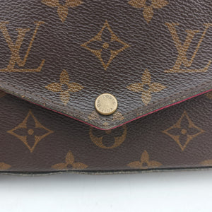 Pre-owned Louis Vuitton Pochette FeLICIE Brown Monogram Canvas M61276 clutchbag | stylenewstar