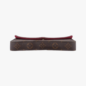 Pre-owned Louis Vuitton Pochette FeLICIE Brown Monogram Canvas M61276 clutchbag | stylenewstar