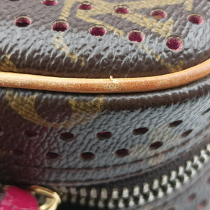 Pre-owned Louis Vuitton Mini Trocadero Brown x Fuchsia Monogram Perfo M95175 shoulderbag | stylenewstar