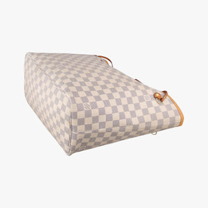 Pre-owned Louis Vuitton Neverfull MM Azur Damier Canvas N51107 shoulderbag | stylenewstar