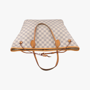 Pre-owned Louis Vuitton Neverfull MM Azur Damier Canvas N51107 shoulderbag | stylenewstar