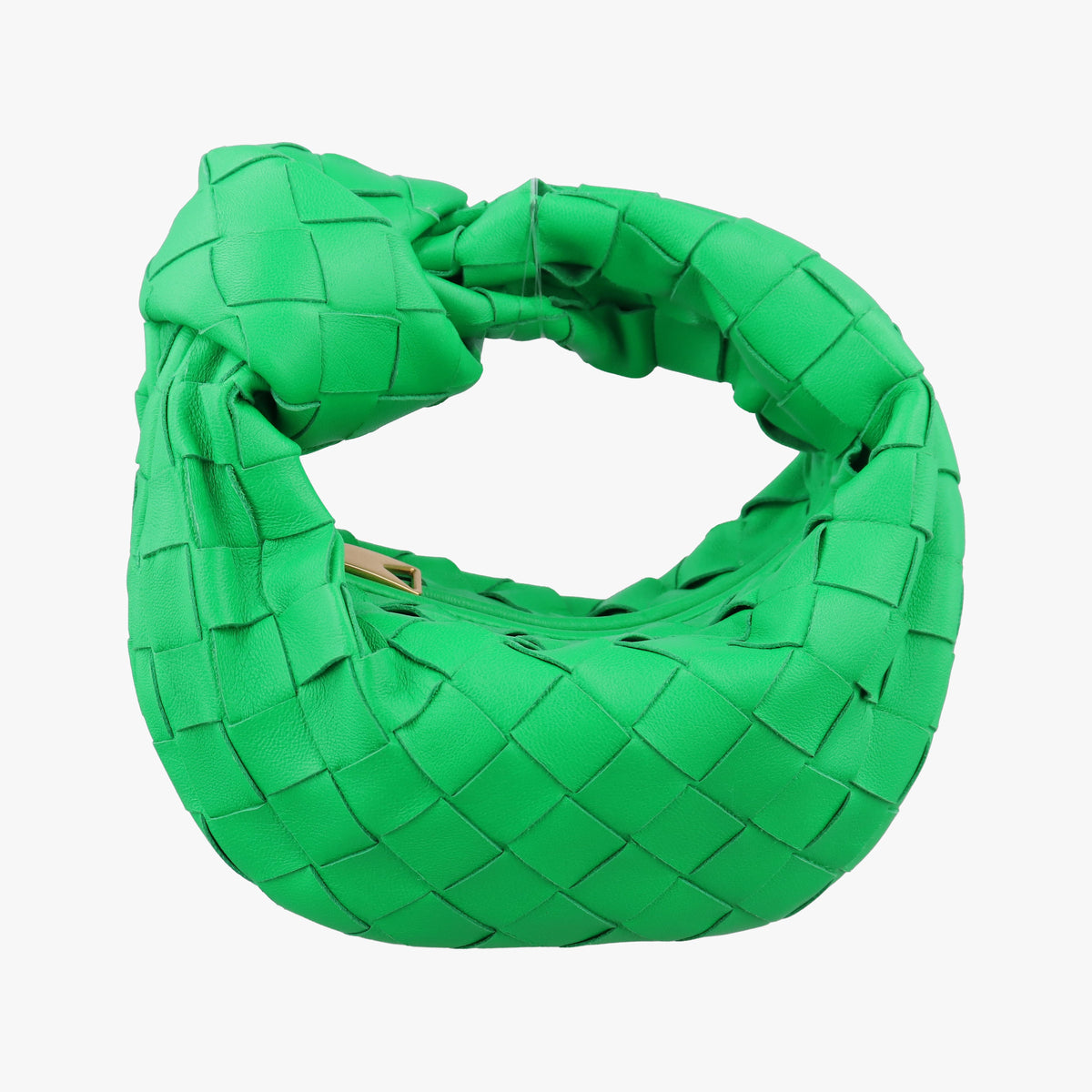 Pre-owned Bottega Veneta The Jodie Green lambskin  handbag | stylenewstar