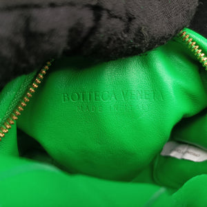 Pre-owned Bottega Veneta The Jodie Green lambskin  handbag | stylenewstar
