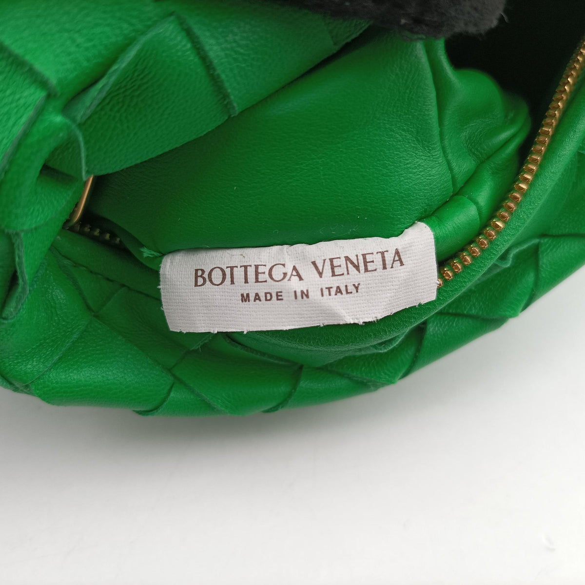 Pre-owned Bottega Veneta The Jodie Green lambskin  handbag | stylenewstar