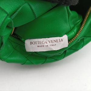 Pre-owned Bottega Veneta The Jodie Green lambskin  handbag | stylenewstar