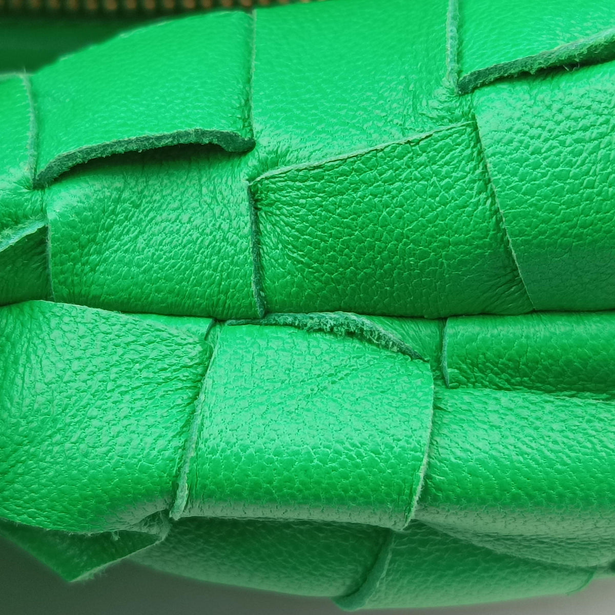 Pre-owned Bottega Veneta The Jodie Green lambskin  handbag | stylenewstar