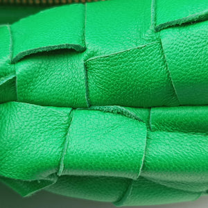 Pre-owned Bottega Veneta The Jodie Green lambskin  handbag | stylenewstar