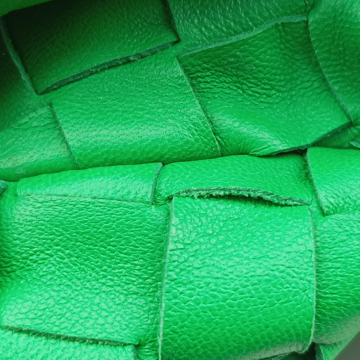 Pre-owned Bottega Veneta The Jodie Green lambskin  handbag | stylenewstar
