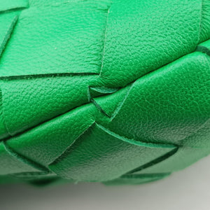 Pre-owned Bottega Veneta The Jodie Green lambskin  handbag | stylenewstar