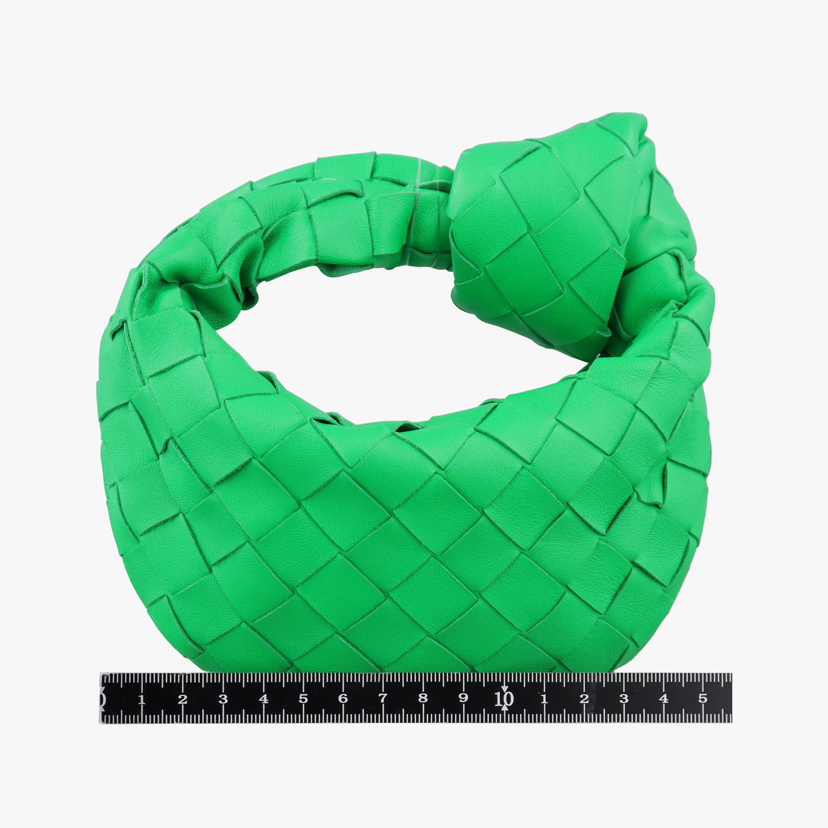 Pre-owned Bottega Veneta The Jodie Green lambskin  handbag | stylenewstar