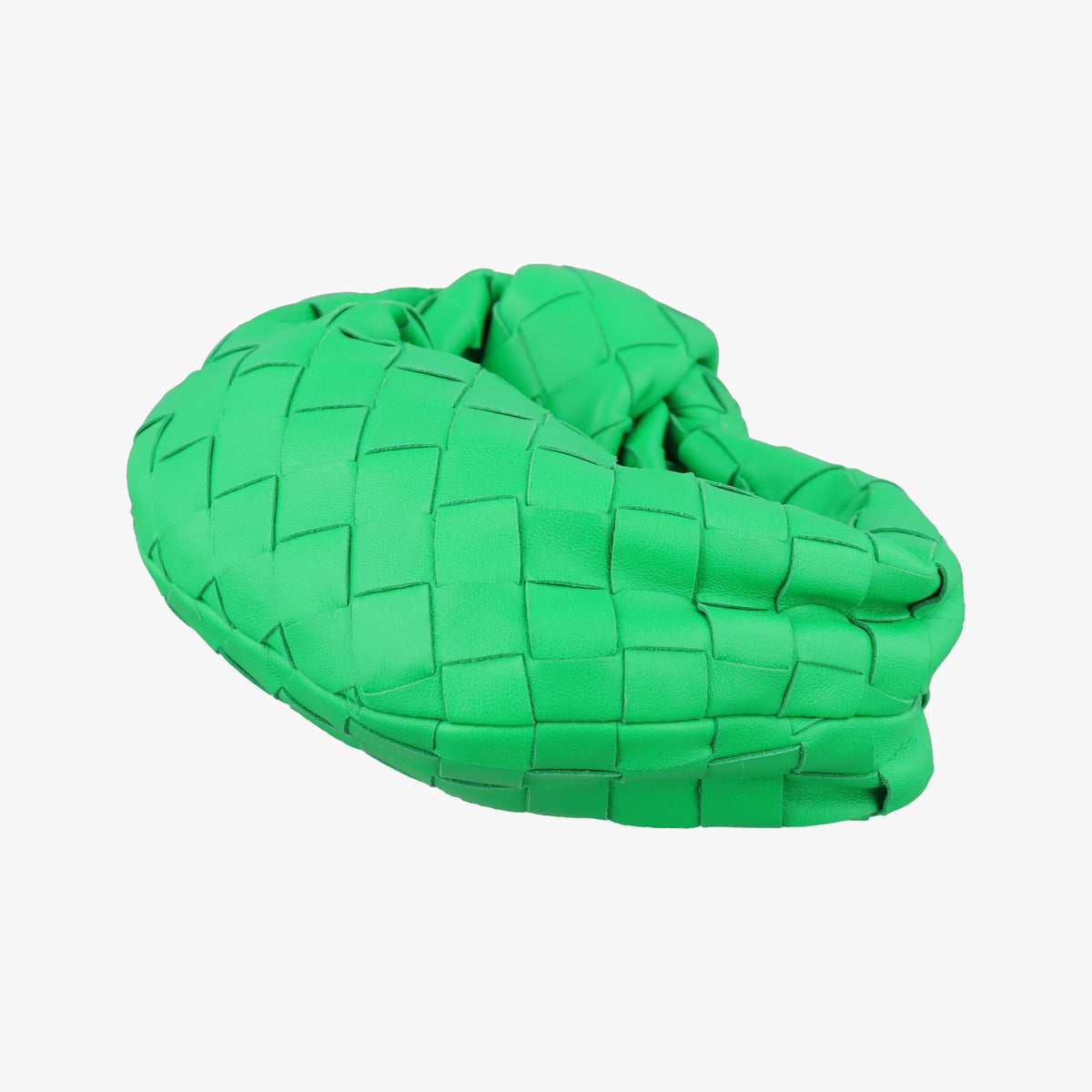 Pre-owned Bottega Veneta The Jodie Green lambskin  handbag | stylenewstar