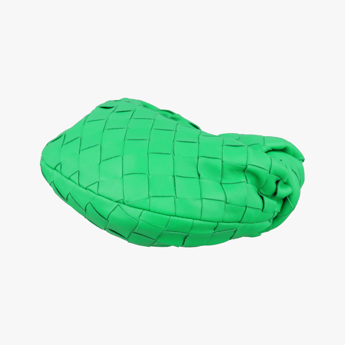 Pre-owned Bottega Veneta The Jodie Green lambskin  handbag | stylenewstar