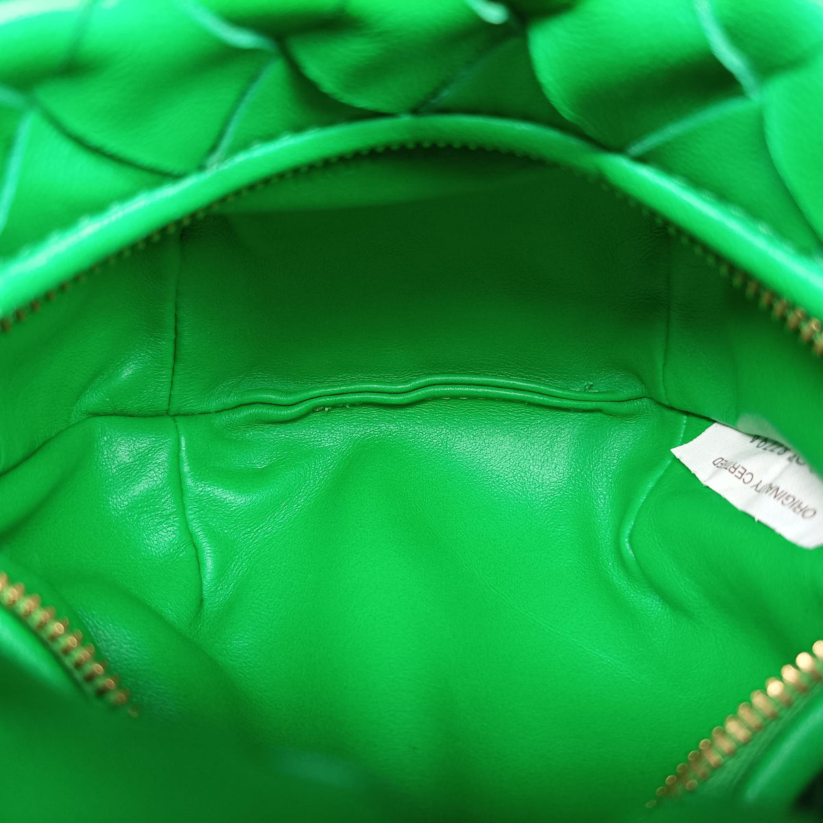 Pre-owned Bottega Veneta The Jodie Green lambskin  handbag | stylenewstar