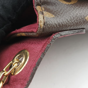 Secondhand Louis Vuitton Pallas Chain Brown x Aurore Monogram canvas M41200 shoulderbag | stylenewstar